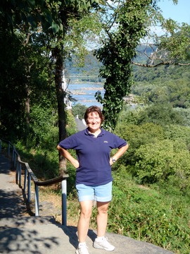 Kathy above Harper's Ferry