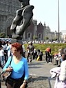 Conch blower in the Zócalo