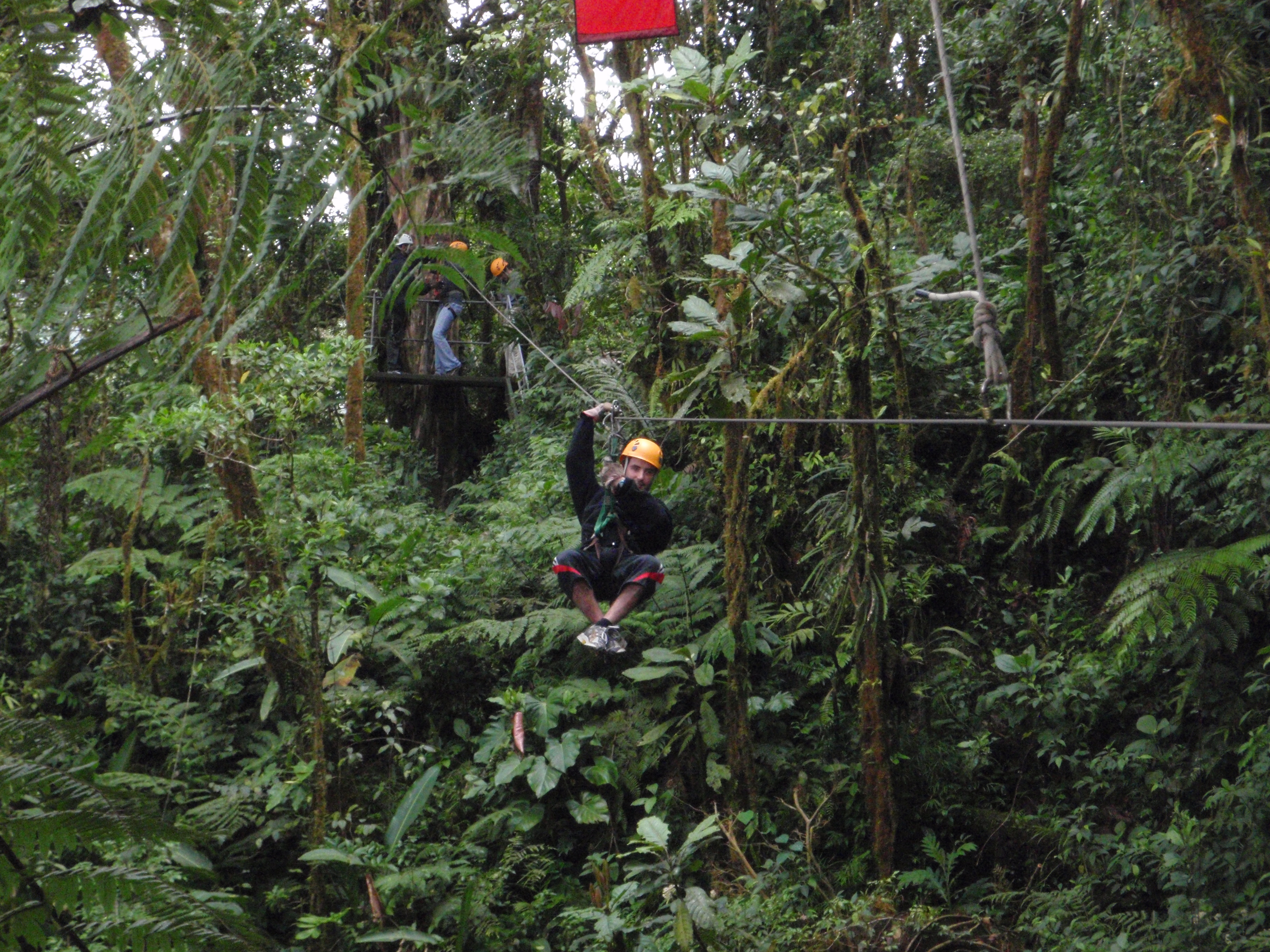 Ross on zipline