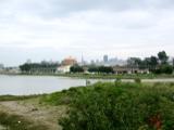 Looking back toward the city.