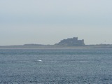 Bamburgh Castle from Lindisfarne.