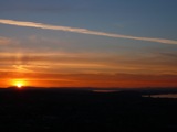 Sunset from Arthur's Seat.