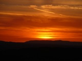 Sunset from Arthur's Seat.