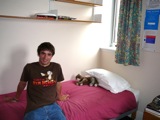 Ross in his room.