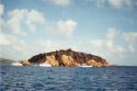 The Indians with Pelican Island in background.  Best snorkeling is between them.