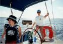 Ariana and Kathy.  With Ray(theon), the autopilot, steering.