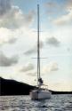 Our yacht, Venture II, in Leverick Bay.