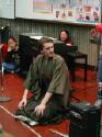 Matt dressed stunnignly as a Samurai for the Japanese school play.