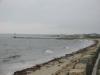 Beach view, day one.  Hurricane Isabel stirs up the sea.