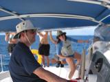 Ben drives the Winnebago while Kathy tails.
