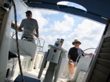 Marshall and Kathy from the gangway.