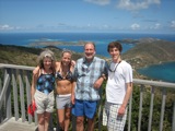 The Winns at the top of Gorda.